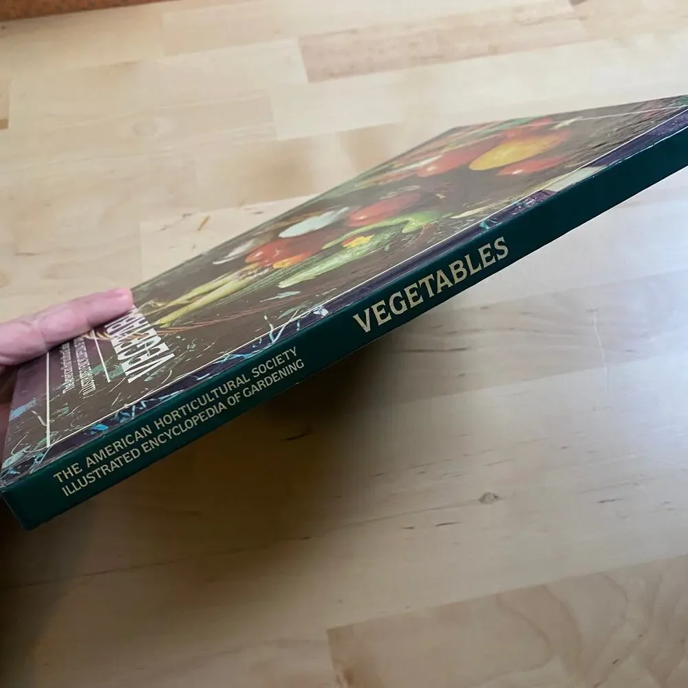 Vintage 1980 Illustrated Encyclopedia of Gardening Vegetables Hardcover Book